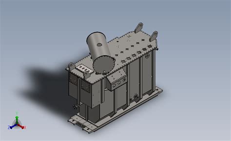 变压器油箱solidworks 2018模型图纸下载 懒石网