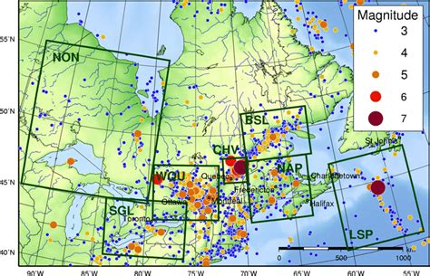 North American Earthquake Fault Lines Map