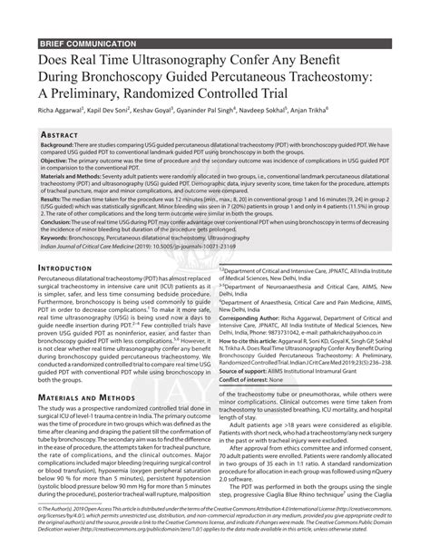 Pdf Does Real Time Ultrasonography Confer Any Benefit During