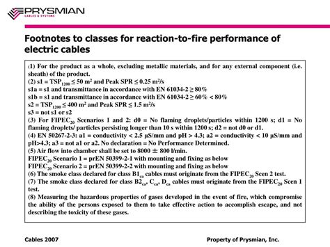 PPT CABLES 2007 Progress On The New European Reaction To Fire