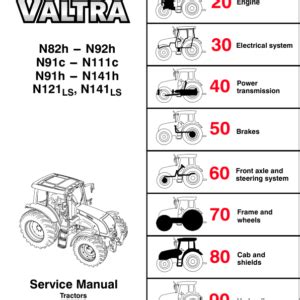 Valtra T121C T131C 161C 171C Tractors Service Repair Manual