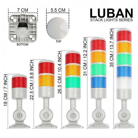 V Led Warn Ing Light Signal Tower Lights W Buzzer Alarm For