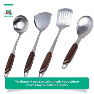 Jual Hongzhuo Sodet Stainless Steel Spatula Sutil Susuk Penggorengan