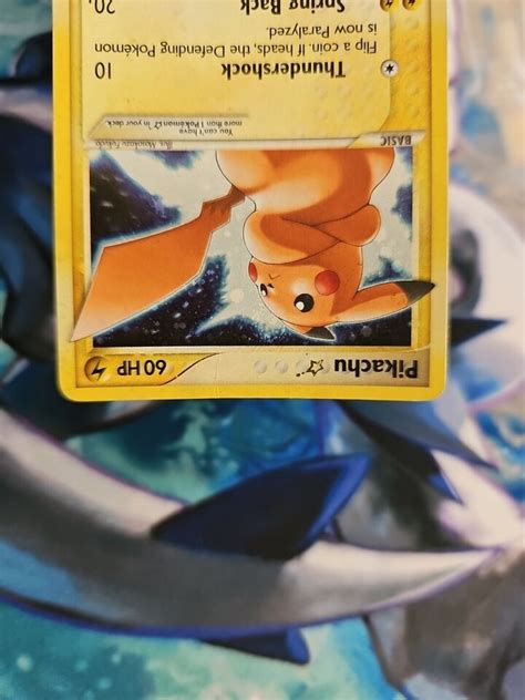 Pokemon Ex Holon Phantoms Pikachu Gold Star Played Ebay