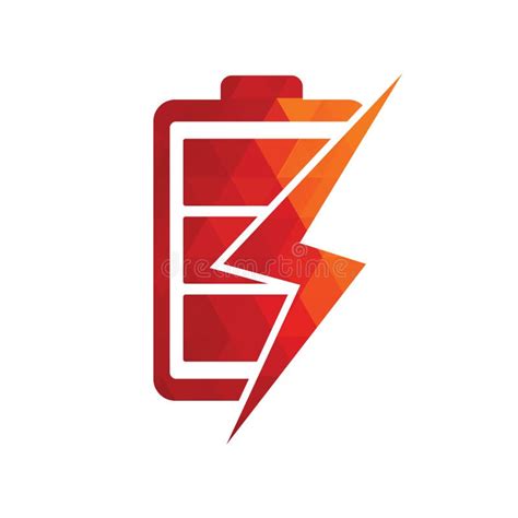 Power Battery Logo Design Template. Stock Vector - Illustration of full