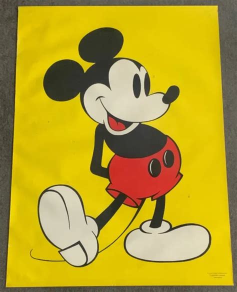 VINTAGE SPRINGBOK POSTER Walt Disney S Mickey Mouse Two Gun Mickey