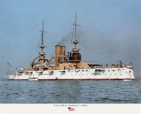 Amazing Colorized Images Of 1900s Steam Warships 10 Photos Guns