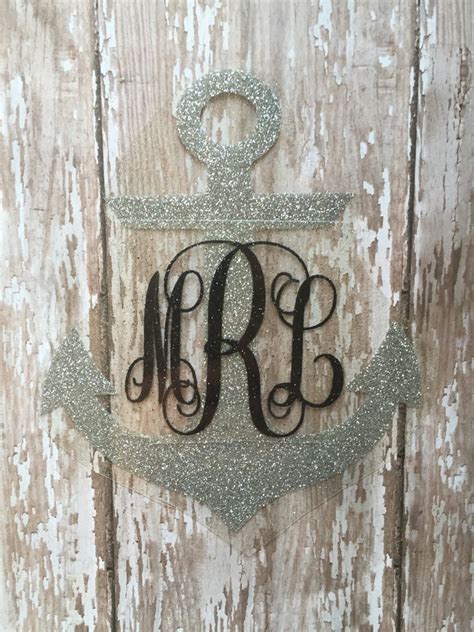 Anchor Iron On Monograms Diy Anchor With Monogram Shirt Etsy