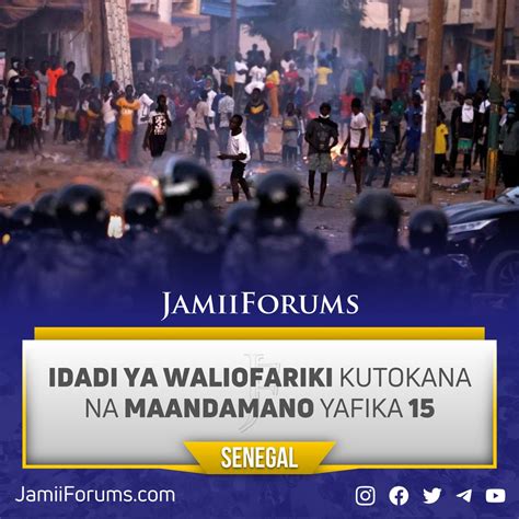 Jamii Forums On Twitter Senegal Idadi Ya Waliofariki Kutokana Na