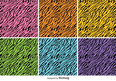 Vector Colorful Tiger Stripes Background Set 149235 Vector Art at Vecteezy