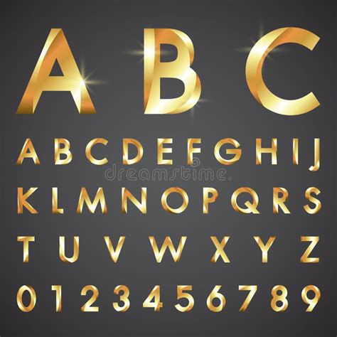 Alphabetic Fonts And Numbers Stock Vector Illustration Of Language