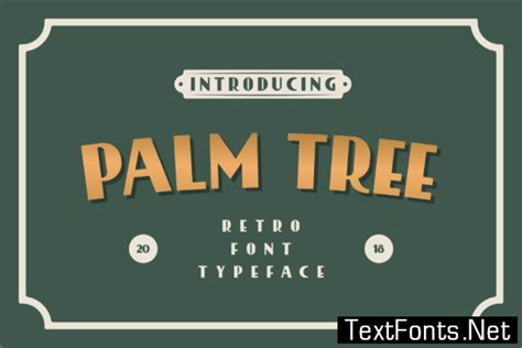 Palm Tree Font