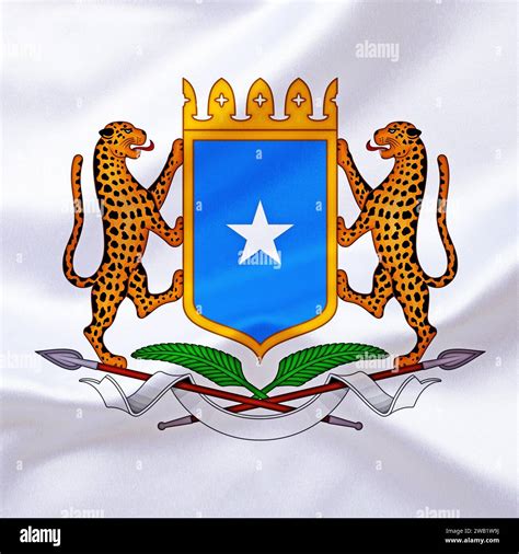 Africa, African Union, the coat of arms of Somalia, Studio Stock Photo ...