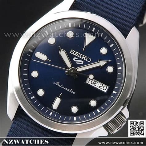 Buy Seiko 5 Sports Blue Dial Nylon Strap Automatic Watch Srpe63k1 Buy