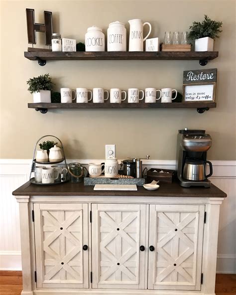 Farmhouse Coffee Bar Ideas