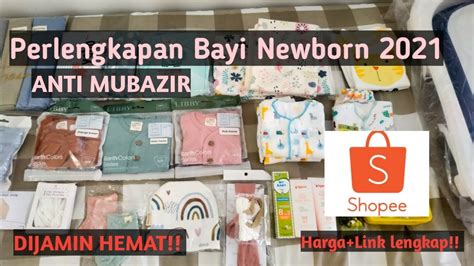 Shopee Haul Perlengkapan Bayi Baru Lahir Produk Terupdate