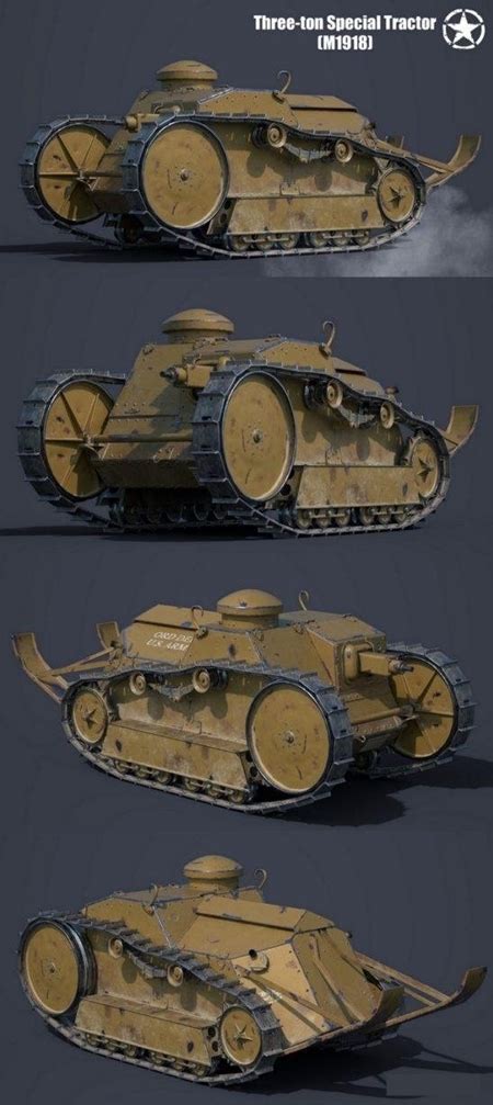 Ford 3-Ton tank M1918 : Down3Dmodels