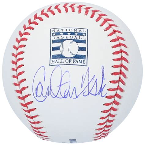 Carlton Fisk Boston Red Sox Autographed Hall Of Fame Logo Baseball