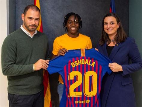 Super Falcons Star Asisat Oshoala Joins Fc Barcelona Photos