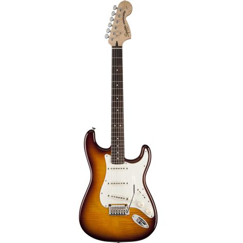 N Guitar Squier Standard Strat Fmt Amber Sunburst