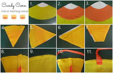 Candy Corn Trick-or-Treat Bag - Live Creatively Inspired