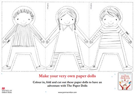 How To Make Julia Donaldson S Paper Dolls At Home Pan Macmillan Paper Doll Template Paper