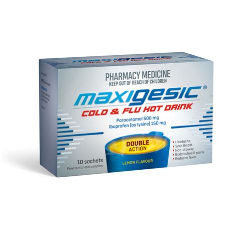 MAXIGESIC COLD FLU HOT DRINK Medical Sample Fulfilment In Australia My Samples Online