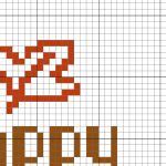 Happy Thanksgiving Cross Stitch Pattern Daily Cross Stitch