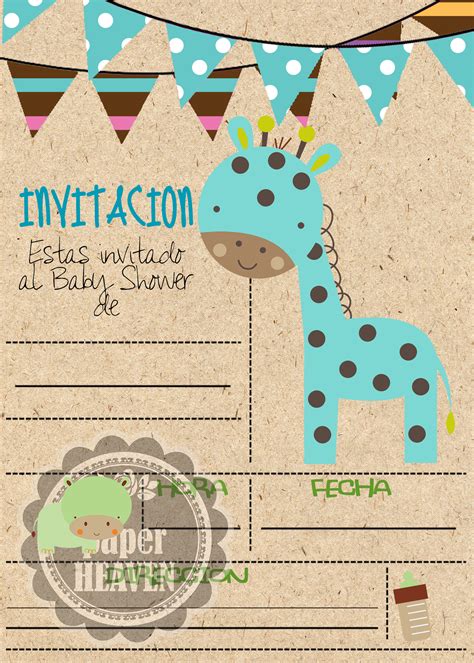 Invitaciones Baby Shower Nino Mryn Ism