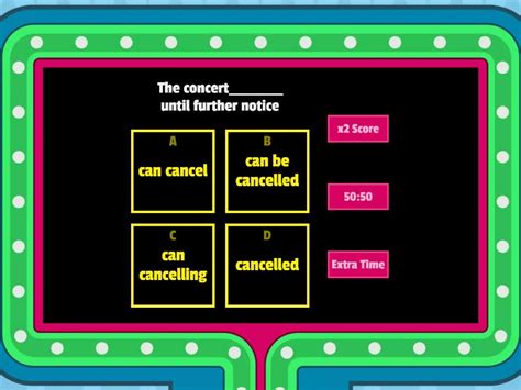 Level Intermediate Topic Passive Voice Gameshow Quiz