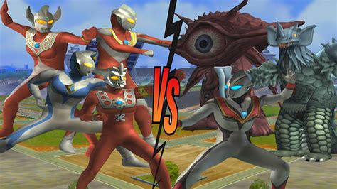 ULTRAMAN TARO VS TYRANT TIGA POWER VS EVIL TIGA DYNA MIRACLE VS GAN Q