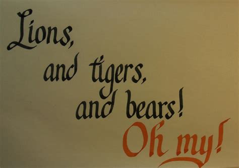 Lions and Tigers and Bears! Oh my! by spoony-t on deviantART