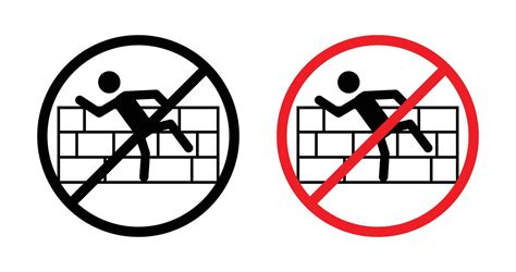 Do Not Climb Sign 42120684 Vector Art At Vecteezy