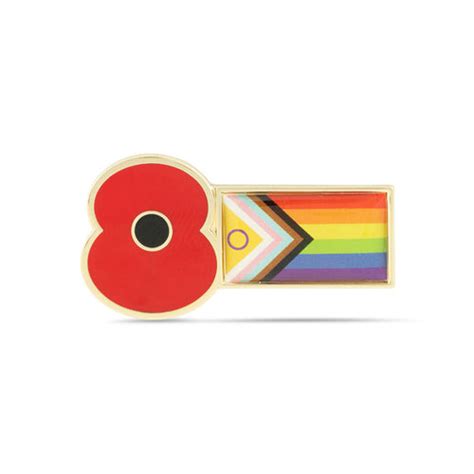 Royal British Legion Pride Poppy Badge Poppy Shop Uk