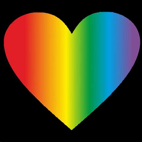 Lgbt Rainbow Heart Gay Heart Eco Friendly Wall Art Prints Design And