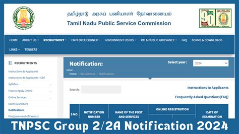 Tnpsc Group Notification Exam Date Out For Vacancies