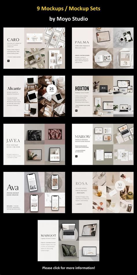 Mockups Mockup Sets By Moyo Studio Mockups Psd Template Mockup