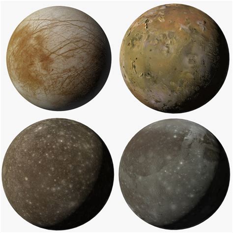 Galilean moons jupiter 3D - TurboSquid 1343804