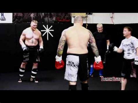 Brock Lesnar Striking - Training Camp 100 Video #1 - YouTube