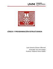 A Jacv Pdf L Gica Y Programaci N Estructurada Juan Antonio Chavez