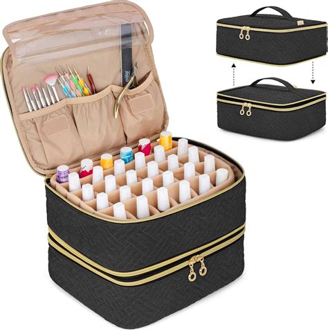 Luxja Nail Polish Organiser Case Detachable 2 Layers Nail Varnish Case