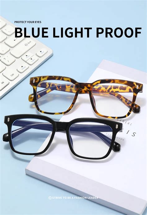 Fashion Anti Blue Light Glasses Frame For Men Women Clear Lens Computer