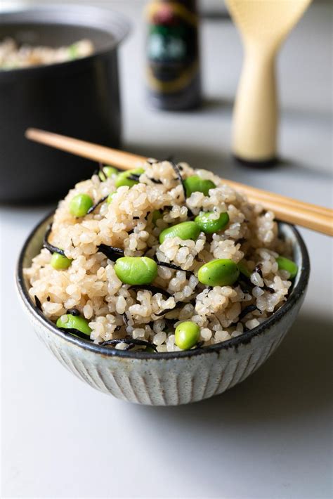 Rice Cooker Recipe Edamame And Hijiki Rice Onolicious Hawaiʻi