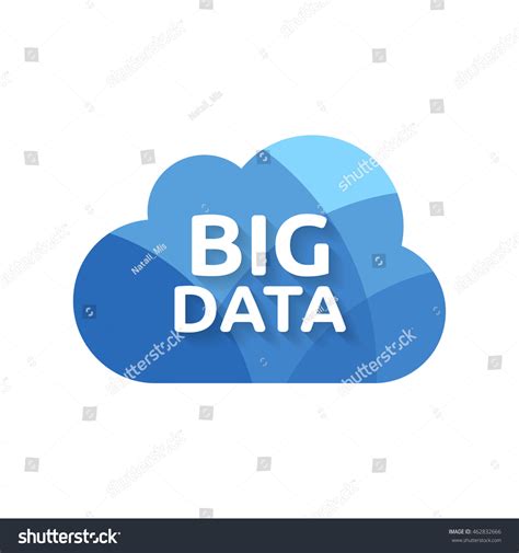 Big Data Word Cloud Icon Vector De Stock Libre De Regalías 462832666