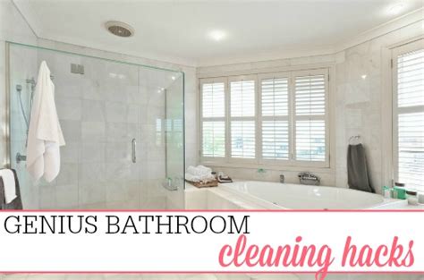 Genius Bathroom Cleaning Hacks Frugally Blonde