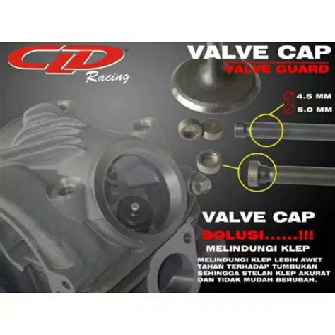 Jual Topi Klep Valve Cap CLD Racing Batang 4 5mm Dan 5mm Shopee