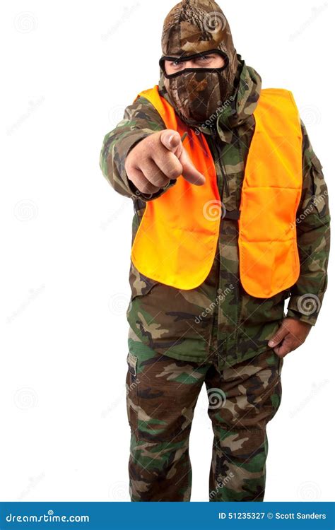 Man In Camouflage Stock Image Image Of Camouflage Male