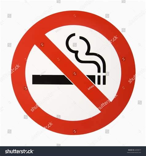 No Smoking Logo Against White Background Stock Photo 6690877 | Shutterstock