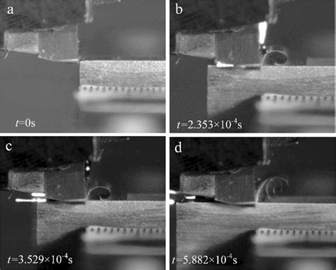 Chip Morphology At Different Cutting Speeds With Uncut Chip Thickness