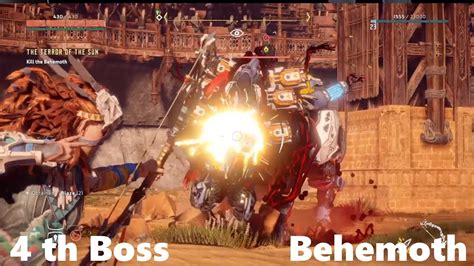 Horizon Zero Dawn Behemoth Colosseum Boss Fight Hard Difficulty